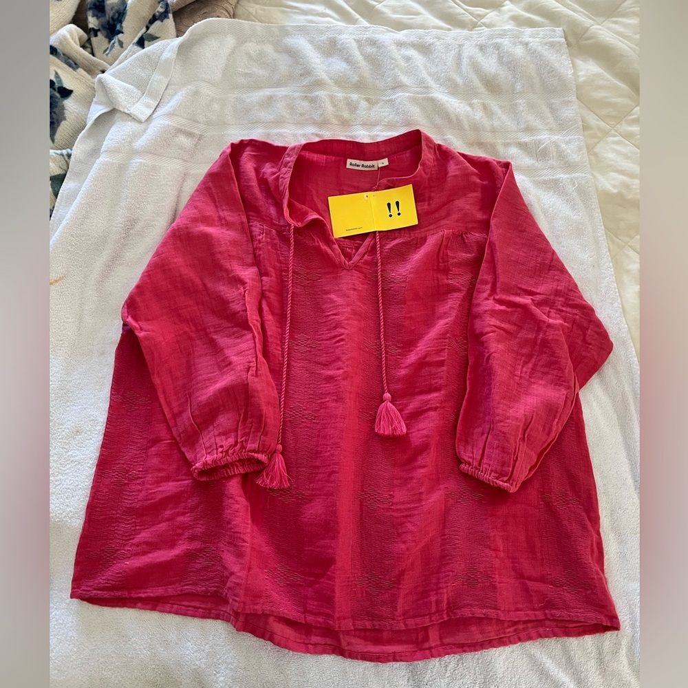 Roller Rabbit Pink Tunic NWT Small